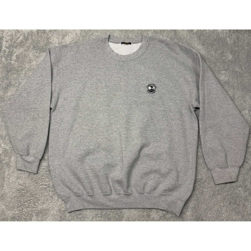 Vintage La Mode Sweatshirt Mens XL Gray Pebble Beach Golf Links Crewneck 90s